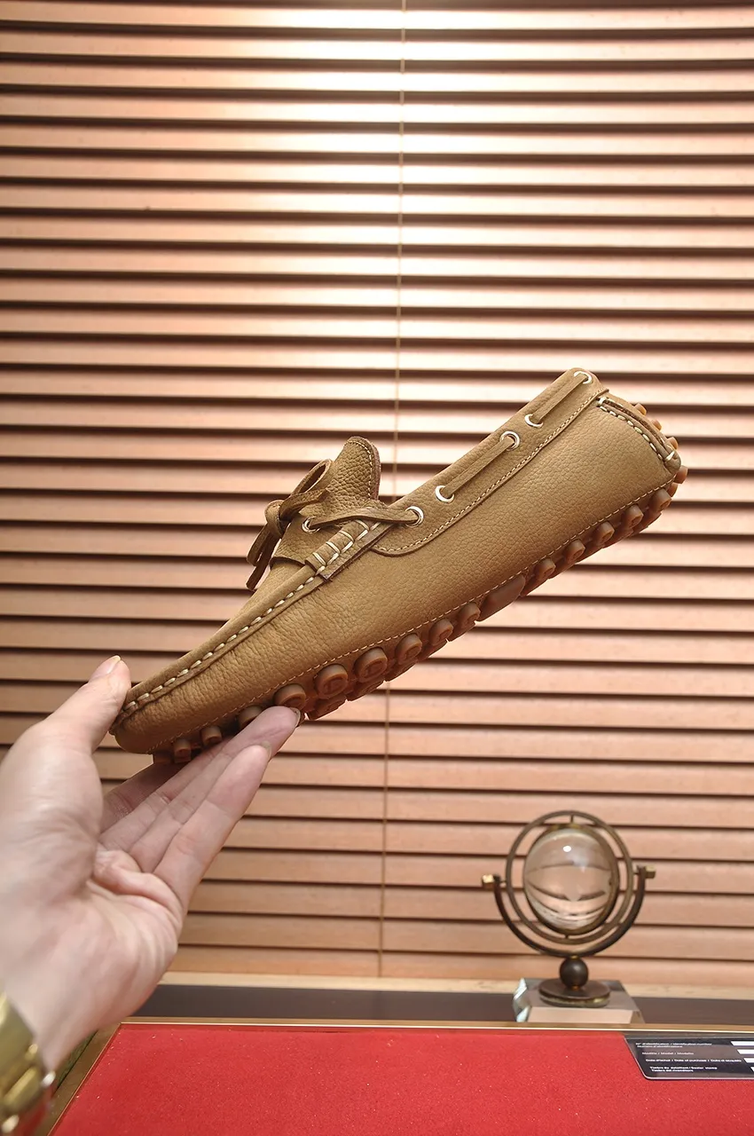 Men's Men's Shoes💰420💶【GUCCI】 (High-end Niuli) New 🍀Gucci*——Gucci Doudou Shoes! Made of imported original cowhide, the inner top layer is comfortable cowhide lining! Original wear-resistant rubber outsole! High quality products! Code number 38-44!